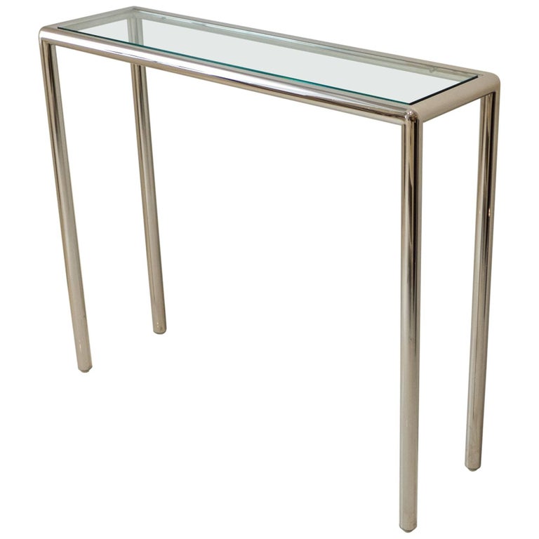 Tubular Steel Console Table at 1stDibs