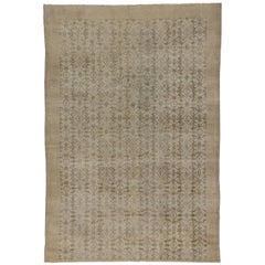 Tapis turc Sivas vintage Zeki Muren vieilli avec style chalet Shabby Chic