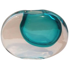 Antonio da Ros for Cenedese Vibrant Blue Momento Vase from Murano