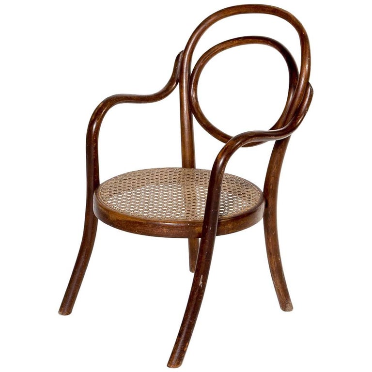 Bentwood Children Armrest Chair No. 1, Austria 1885 in Original