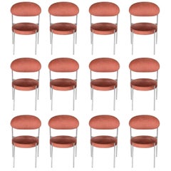 Set of 12 Verner Panton Mid-century Dining Chairs 430 for Thonet Designed, 1967