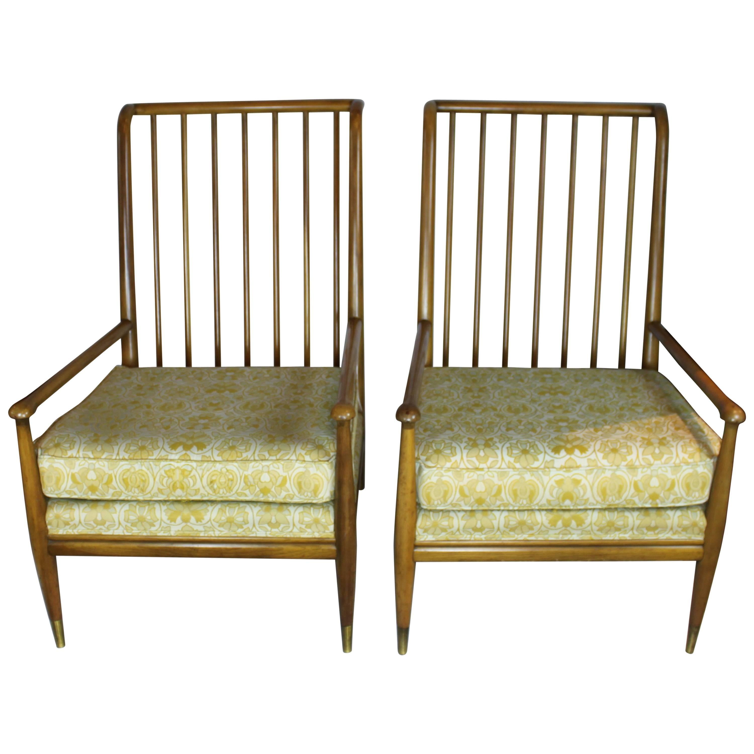 Pair of John Stuart Clingman for Widdicomb Lounge Chairs For Sale
