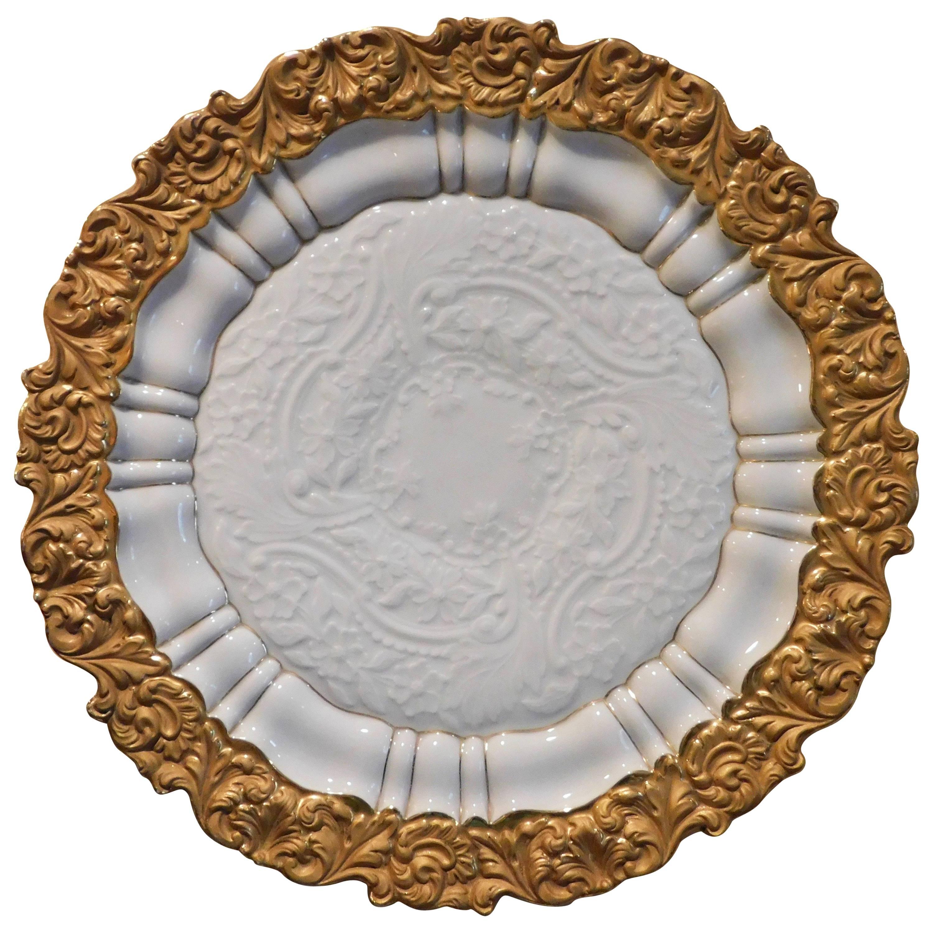 19th Century Meissen Porcelain Cabinet Plate For Sale