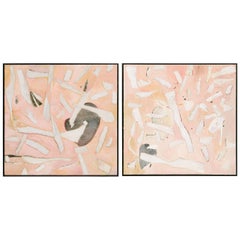 Pair of Modern Abstract Paintings by Deborah Gottlieb 8