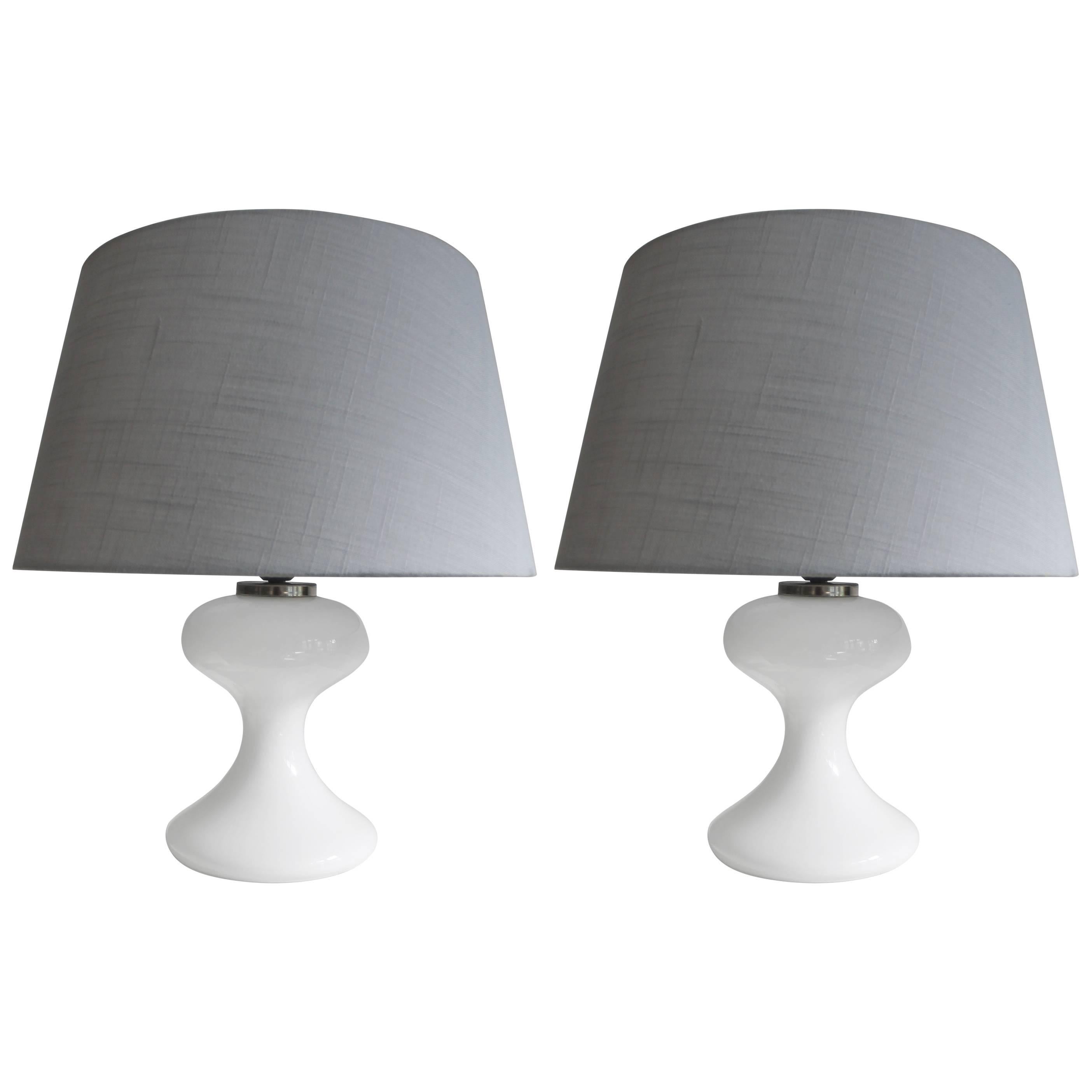 Pair of Ingo Maurer Table Lamps, Germany, 1970s