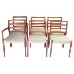 J.L. Moller Model 85 Dining Chairs, Set of Six