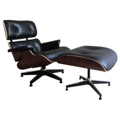 Eames Lounge Chair and Ottoman, Rosewood, Herman Miller