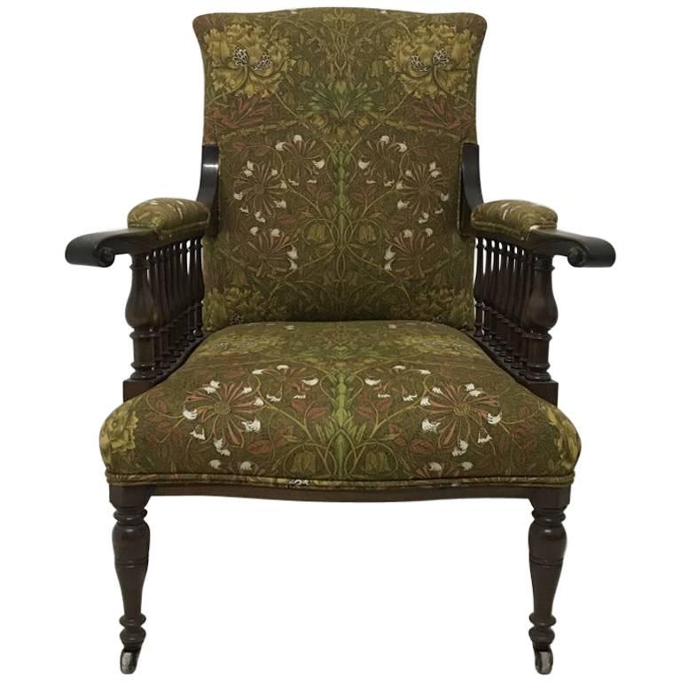 Mahogany Saville Armchair for Morris & Co Designed by George W Jack