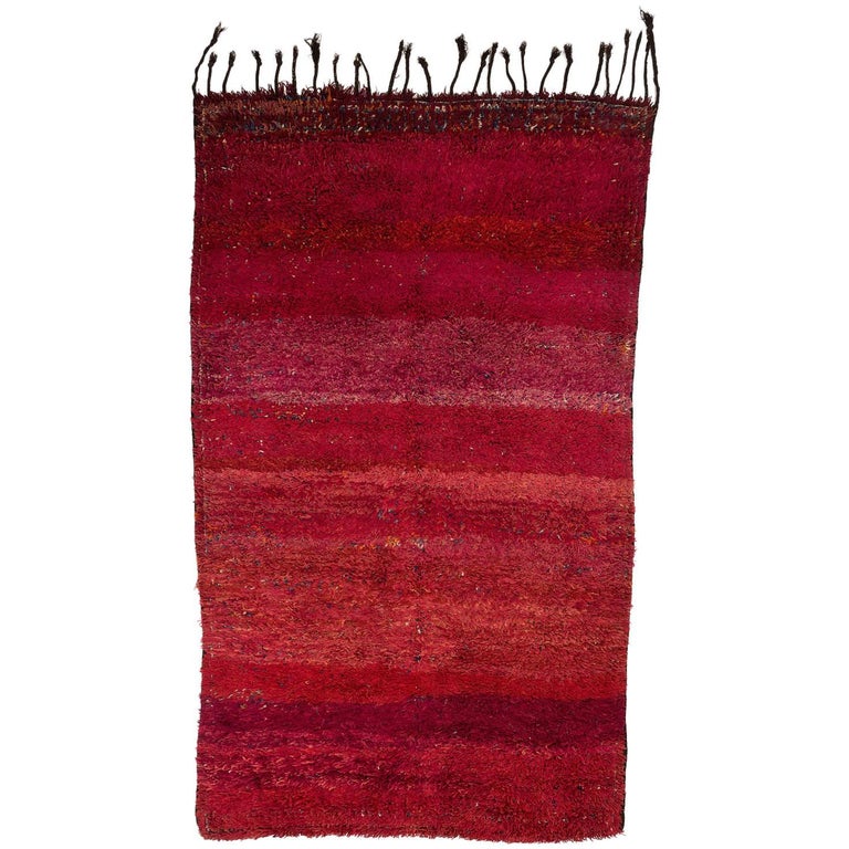 Vintage Beni Mguild Moroccan Rug 6x10 For Sale at 1stDibs