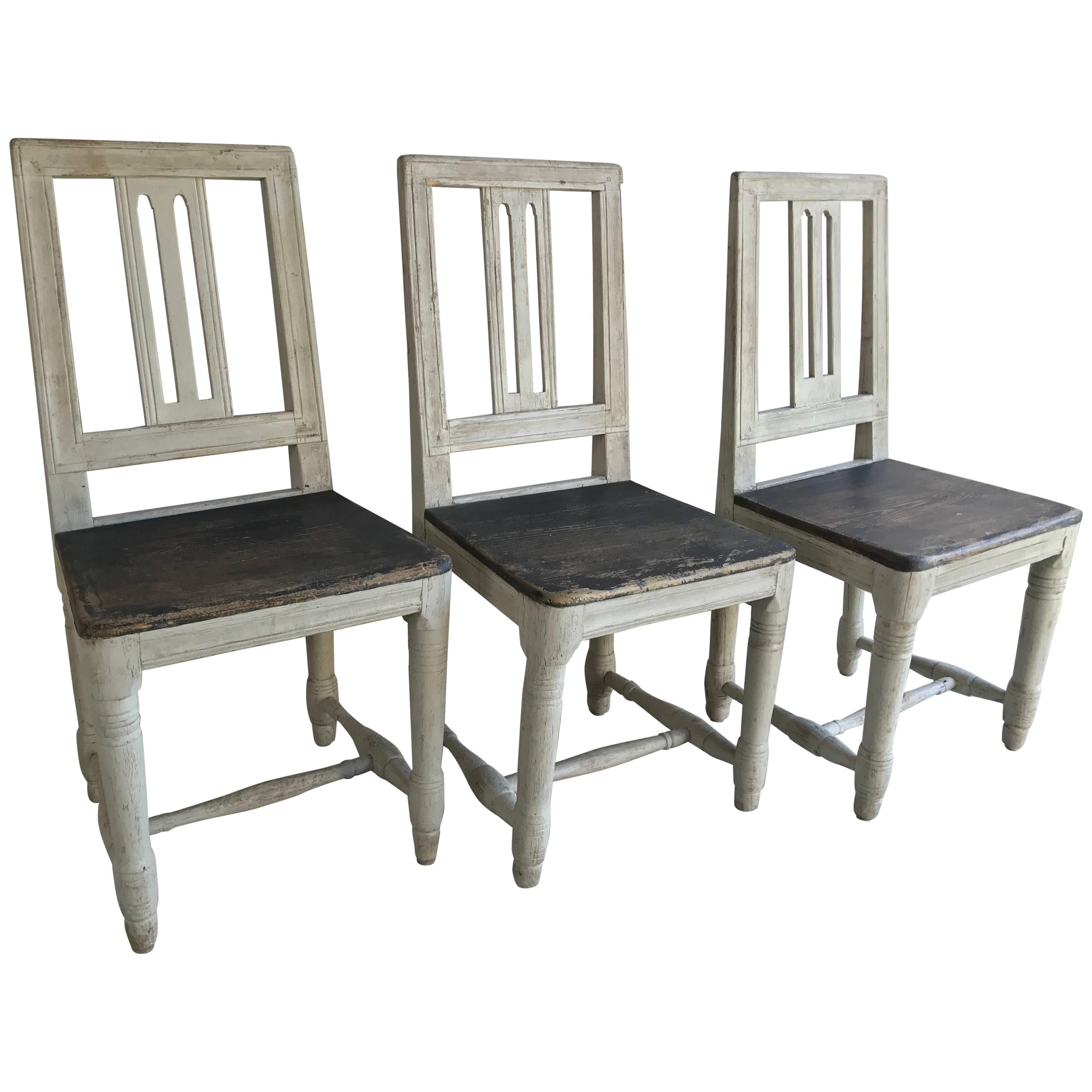 Three 19th Century Swedish Chairs