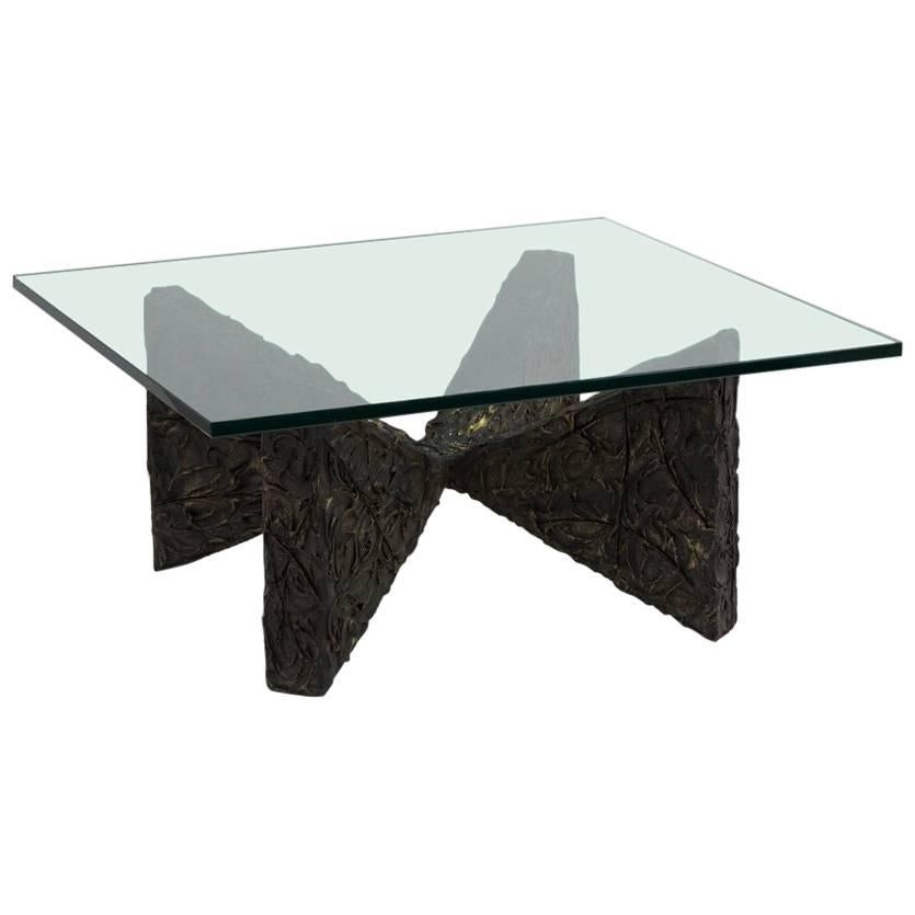 Brutalist Resin Based Coffee Table by Adrian Pearsall, 1960s For Sale