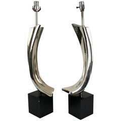 Pair of Table Lamps by Maurizio Tempestini for Laurel Lamps