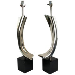 Pair of Table Lamps by Maurizio Tempestini for Laurel Lamps 7