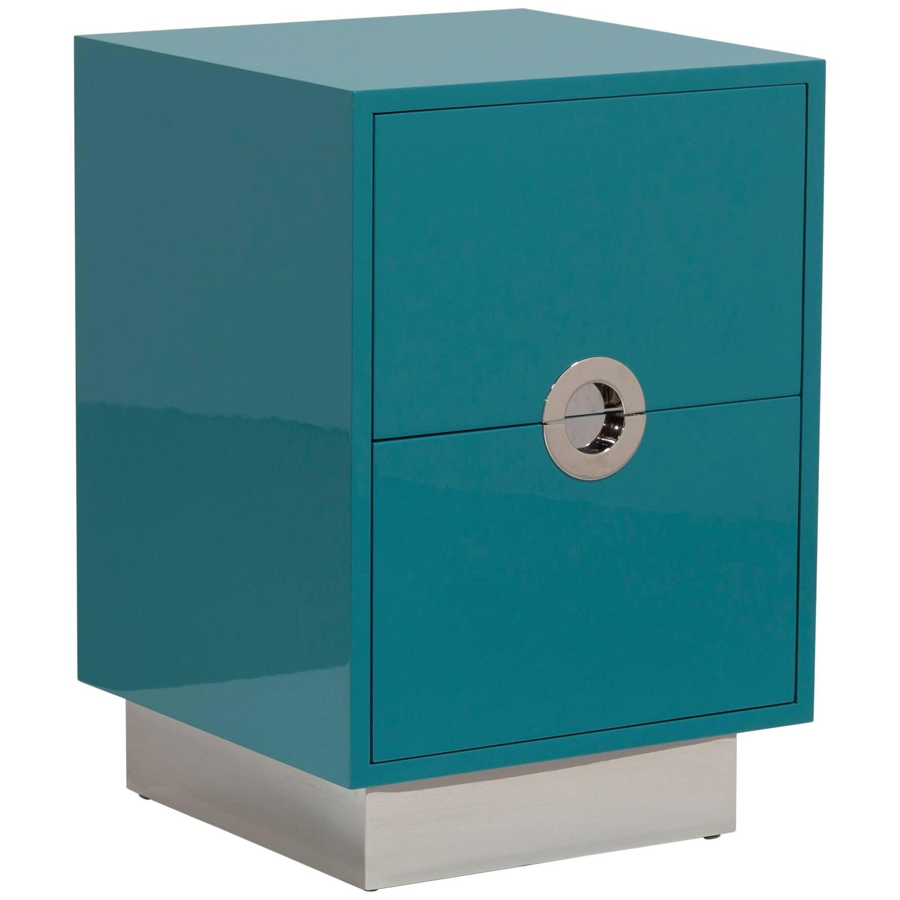 Lacquered Porthole Bedside Cabinet by Talisman Bespoke For Sale