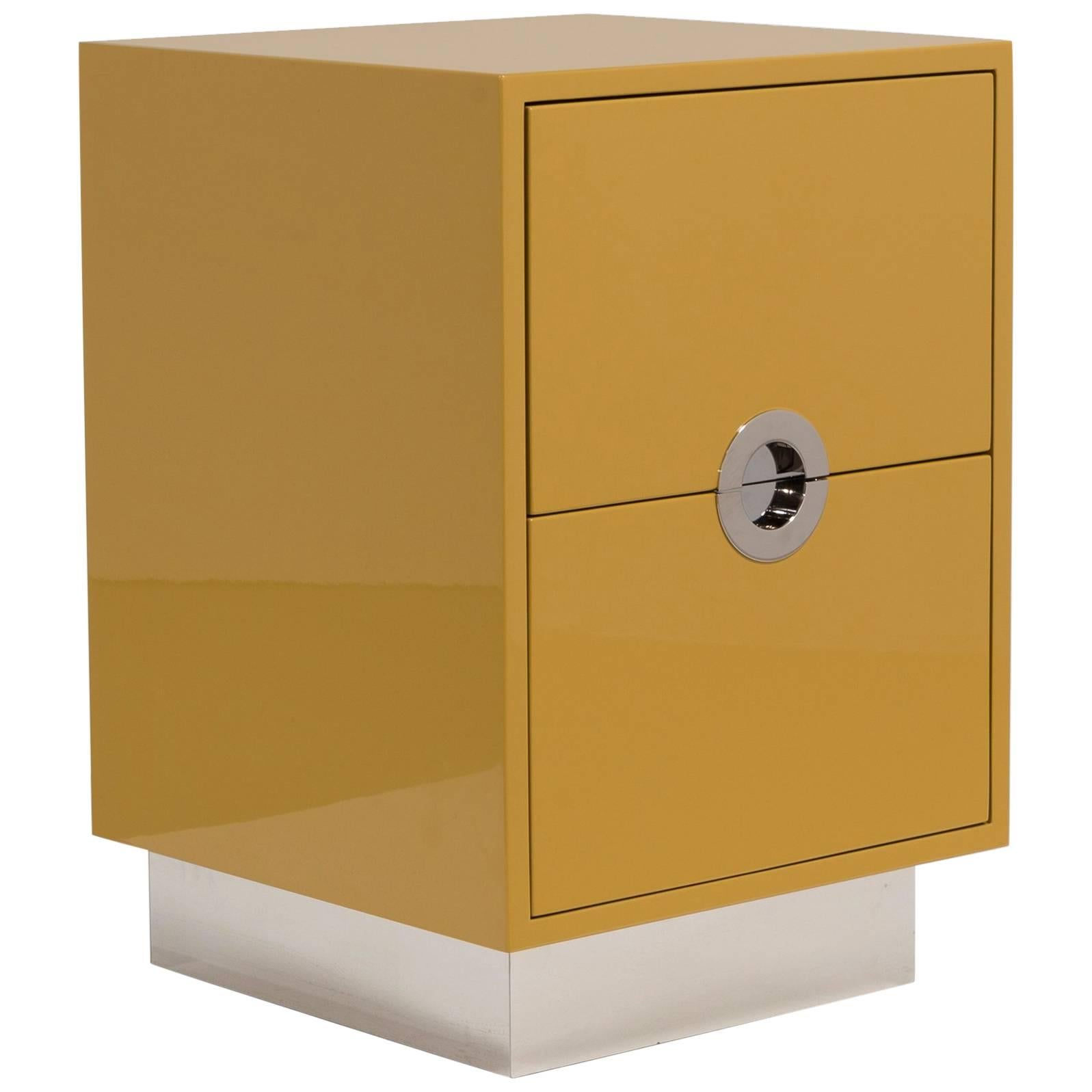 Lacquered Porthole Bedside Cabinet by Talisman Bespoke For Sale