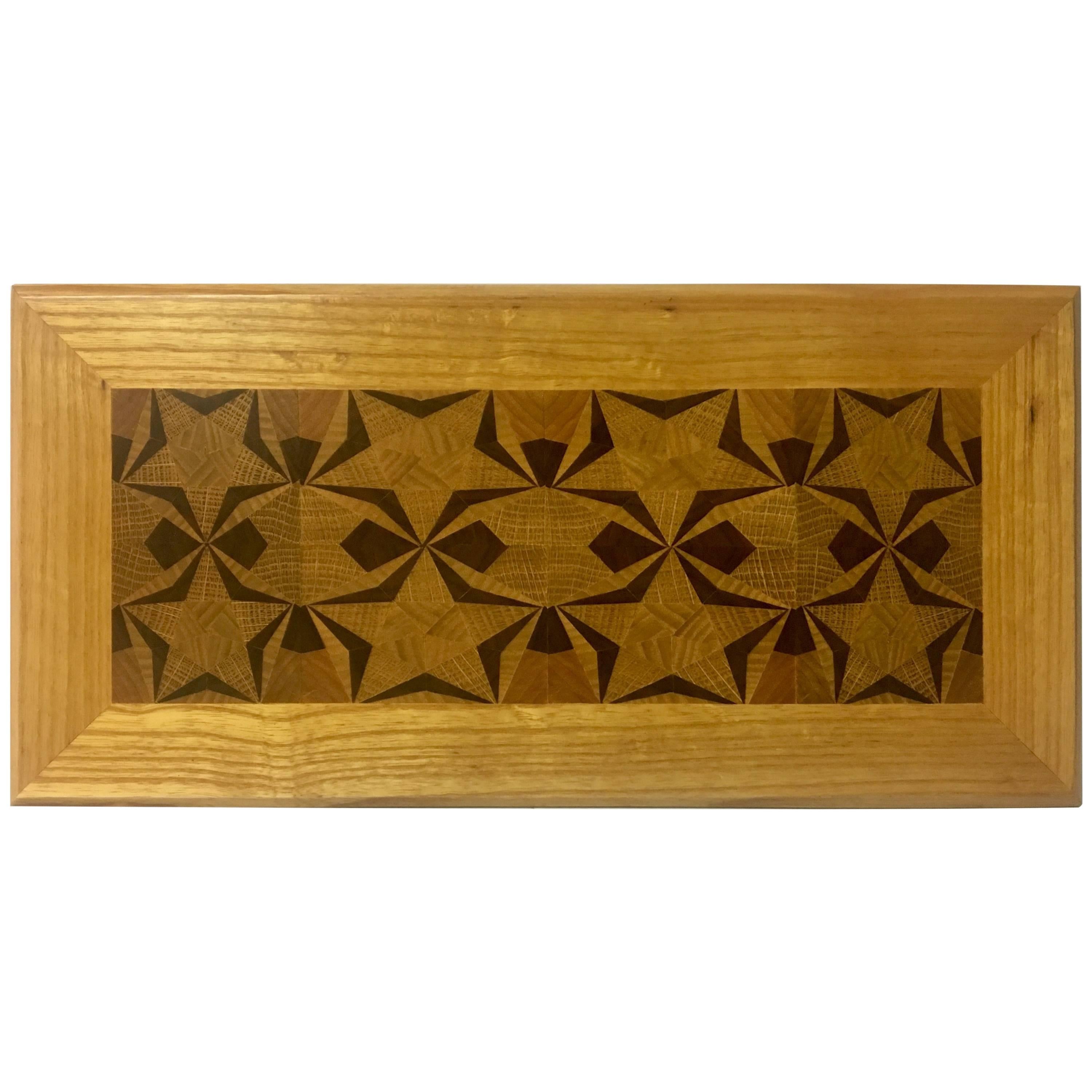 Mix Woods Inlaid Wall Plaque