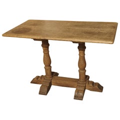 Vintage French Oak Bistro or Restaurant Table, Mid-1900s