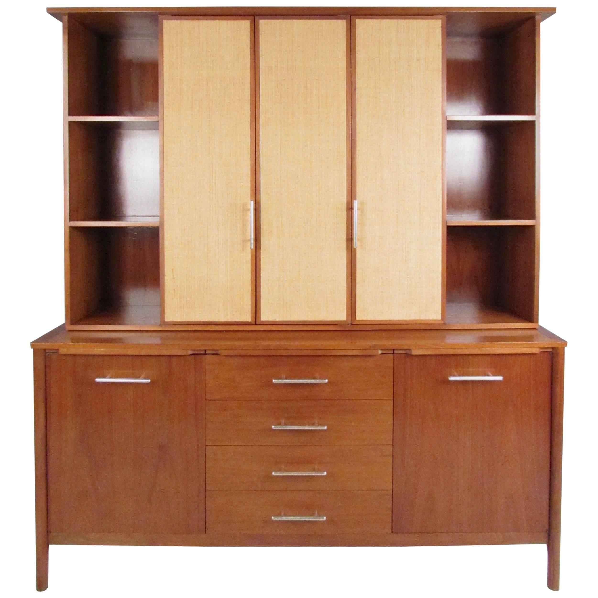 Impressive Two-Piece Sideboard with Hutch by John Stuart
