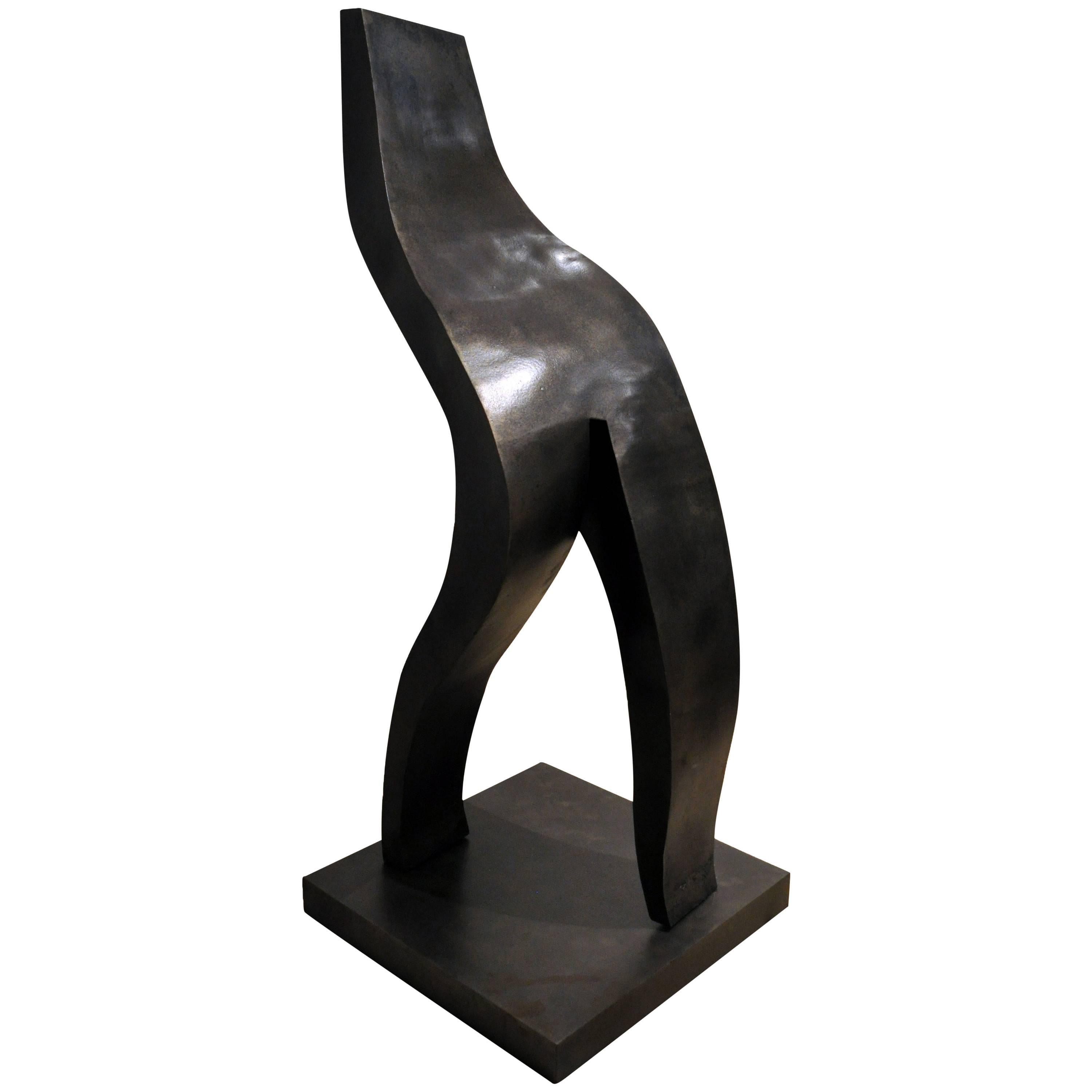 Abstract Steel Figurative Sculpture by Artist Scott Donadio For Sale