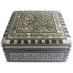Mother-of-Pearl Square Jewelry Box