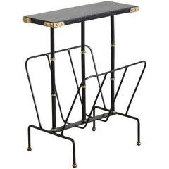 Jacques Adnet Magazine Rack Table