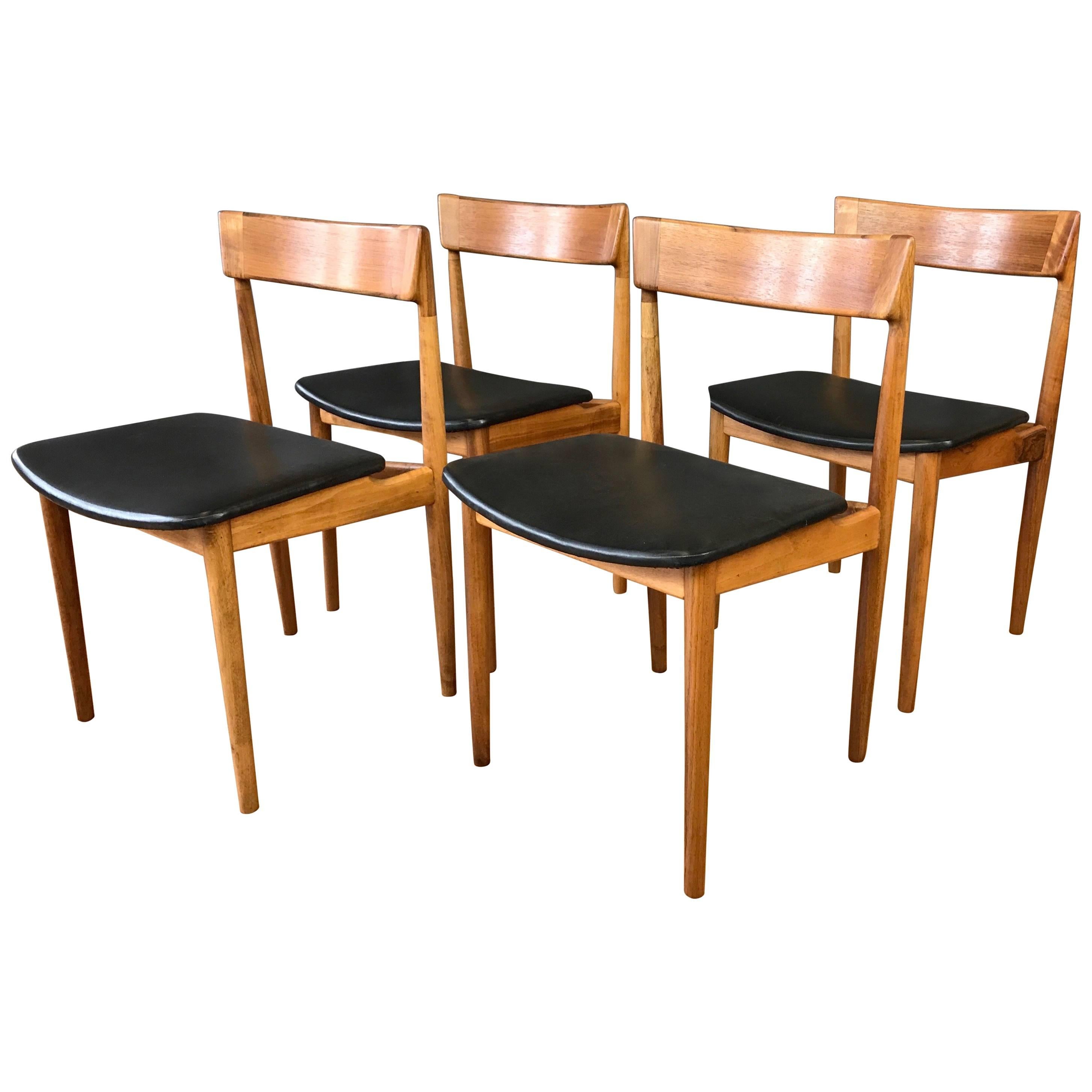 Set of Four Rosengren Hansen Model 39 Teak Dining Chairs