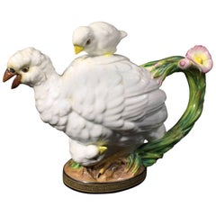 Moore Brothers 'Quail & Chick' Teapot, circa 1870