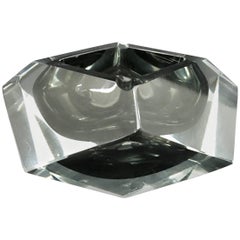1970s Faceted Murano Glass Ashtray