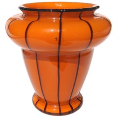 Loetz Ausfuehrung 157 Vase in Orange and Black