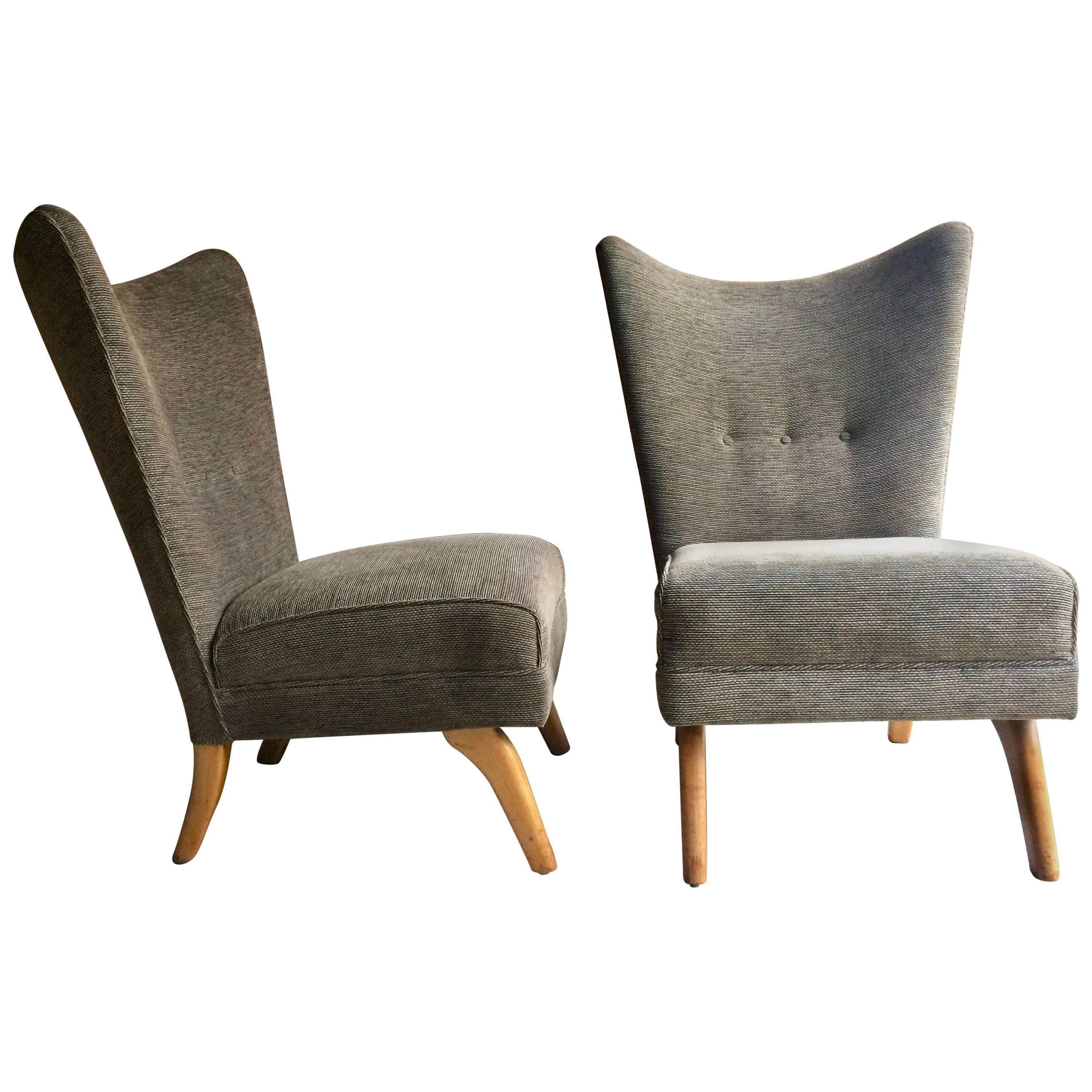 Pair of Howard Keith Encore Cocktail Chairs Mid-Century Original 1950s 