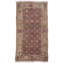 Antique Indian Agra Gallery Runner, circa 1880
