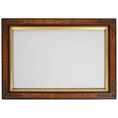 Antique Aesthetic Movement Mission Ebonized and Gilt Walnut Frame, 20th Century