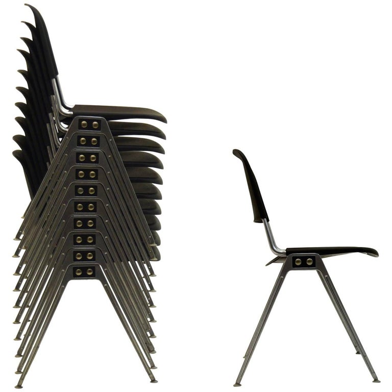 20 Stacking Chairs by Don Albinson for Knoll International at 1stDibs