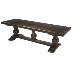 French Antique Trestle Dining Table, circa 1820s