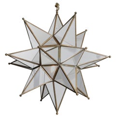 Grand Mirrored Starburst Pendant Light