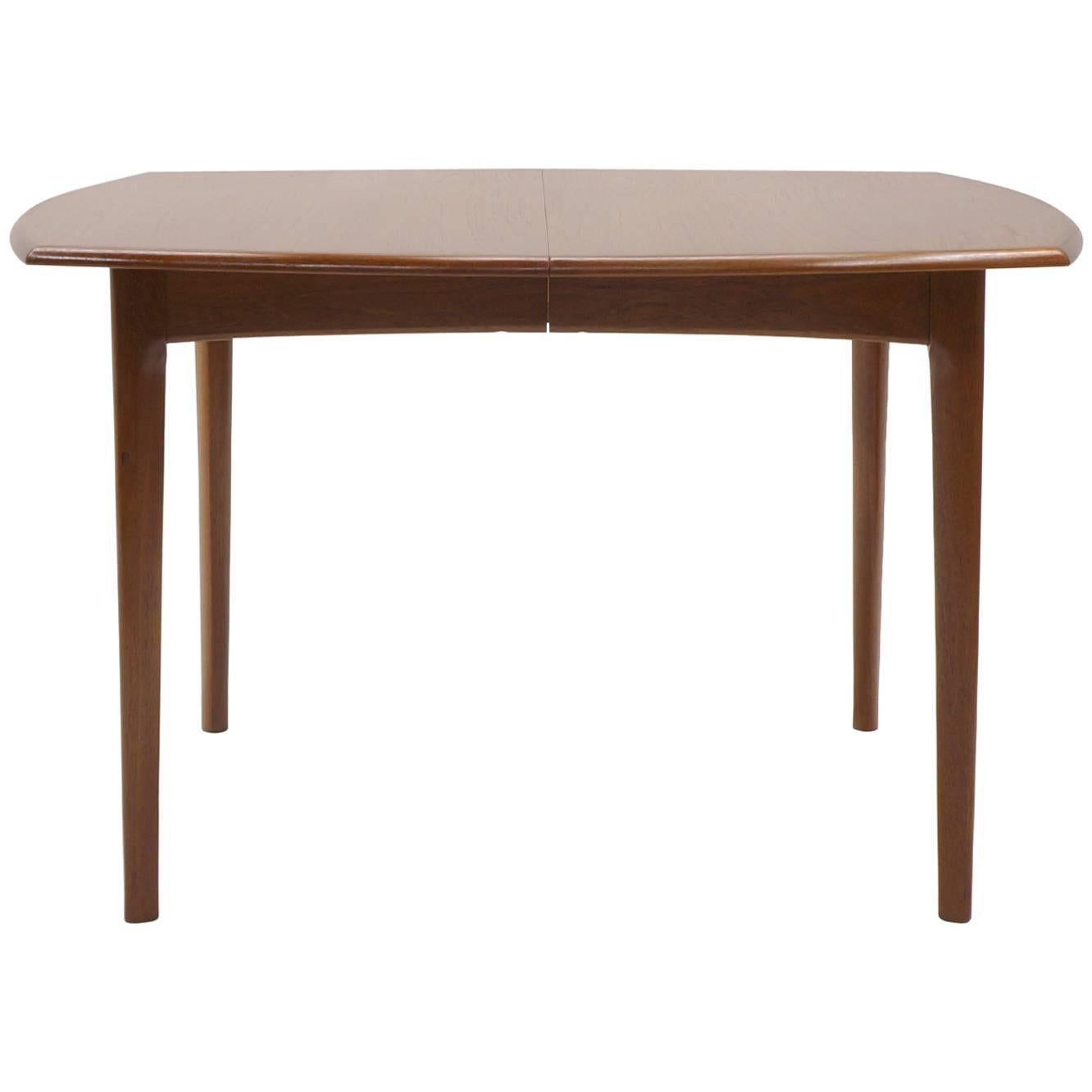 Small to Large Expandable Teak Dining Table by H. W. Klein for Bramin For Sale