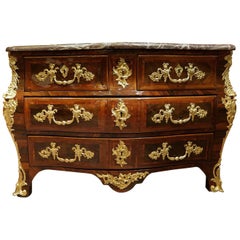 Mid-18th Century French Louis XV Period Commode Sign by Nicolas Berthelmi