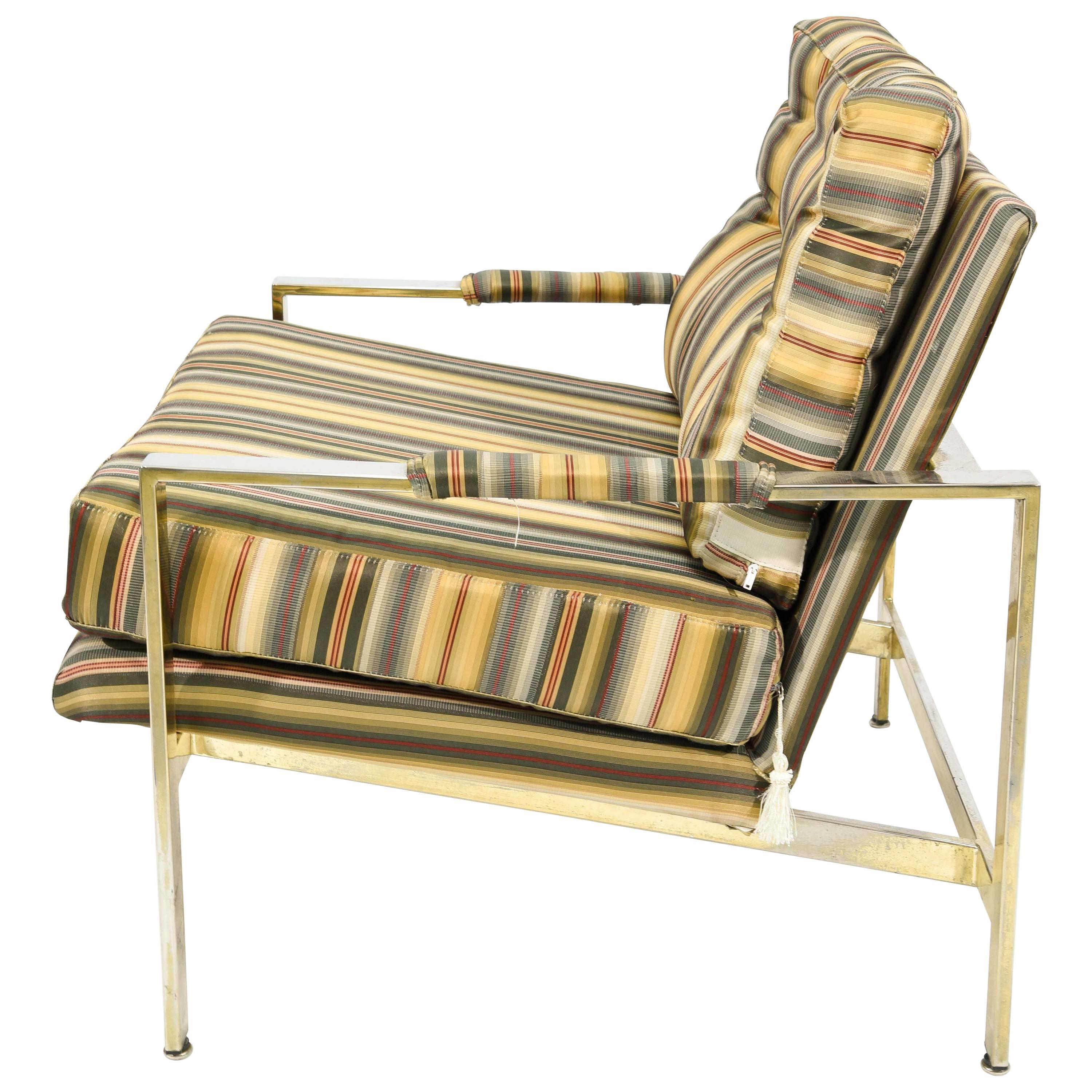 Milo Baughman for Thayer Coggin Chrome Lounge Chair, 1970s