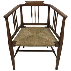 E A Taylor, Wylie et Lochhead ou Shapland & Petter. Fauteuil assis en jonc