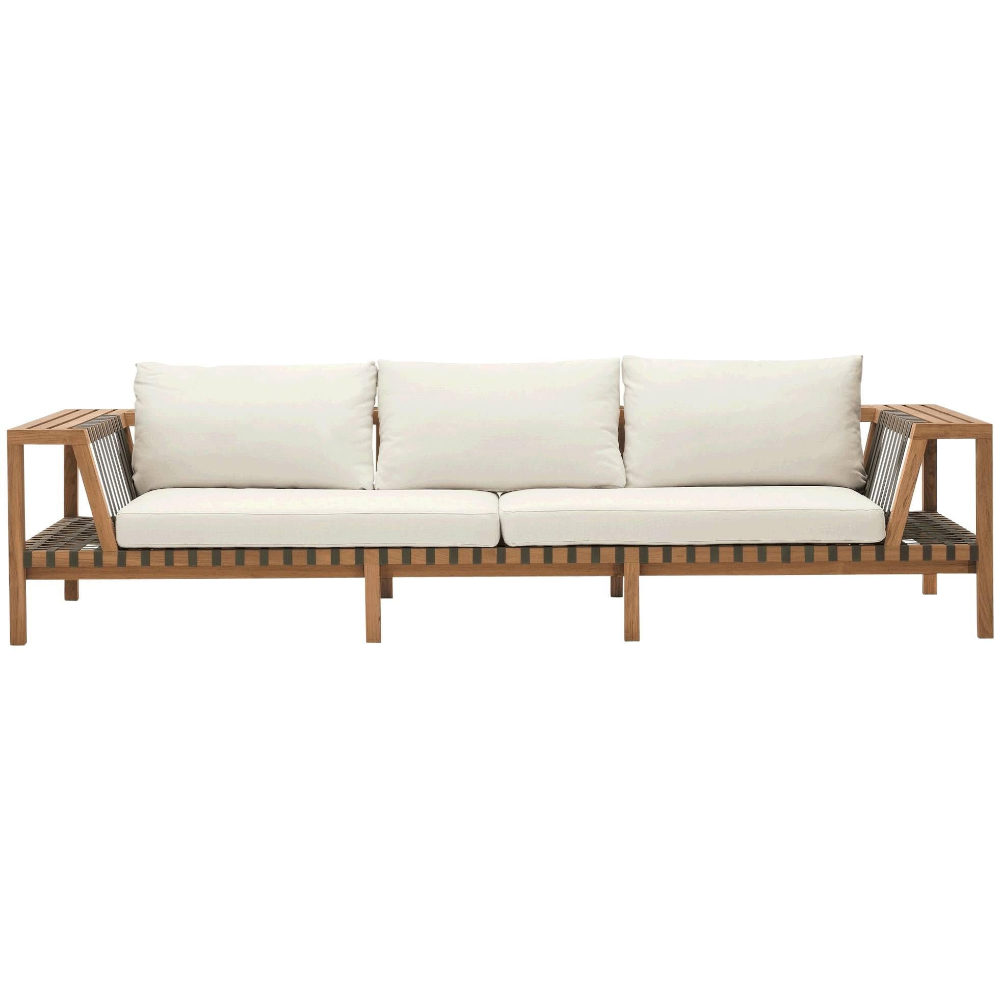 Roda Network 130 Outdoor Teak Sofa For Sale