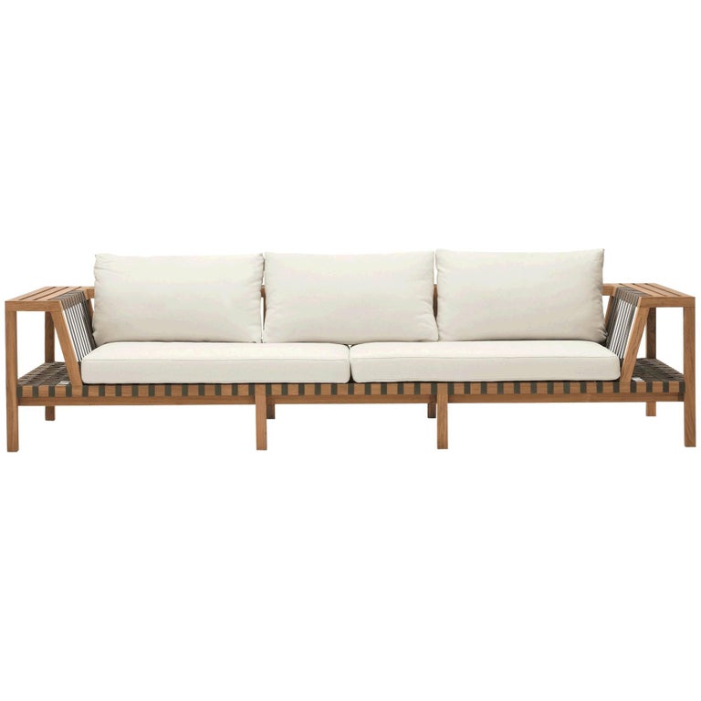 Roda Network 130 Outdoor Teak Sofa For Sale at 1stdibs