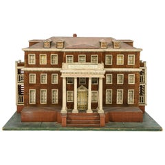 Large Wooden Architectural House Model
