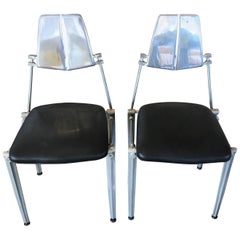 Robert Josten Pair of Aluminum Chairs