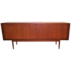 1960s Jens Quistgaard Tambour Door Credenza for Lovig Dansk Designs