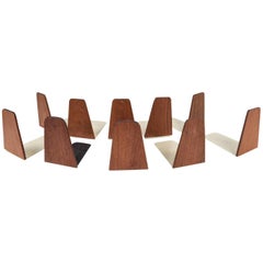 Danish Teak Bookends Attributed to Kai Kristiansen