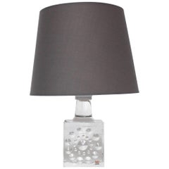 1960s Kosta Boda Leaded Crystal Table Lamp by Bertil Vallien
