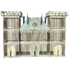Very Large Zinc Birdcage in the Form of a Castle 7
