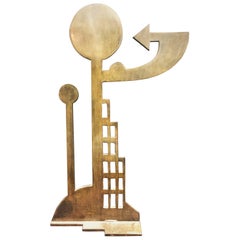 T. Truitt, Moderne amerikanische abstrakte Skulptur aus eloxiertem Eisen, ca. 1974