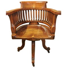 Revolving Desk Chair, English, circa 1910