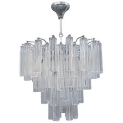 Venini Chandelier 1960 Italian Design Quatrefoil